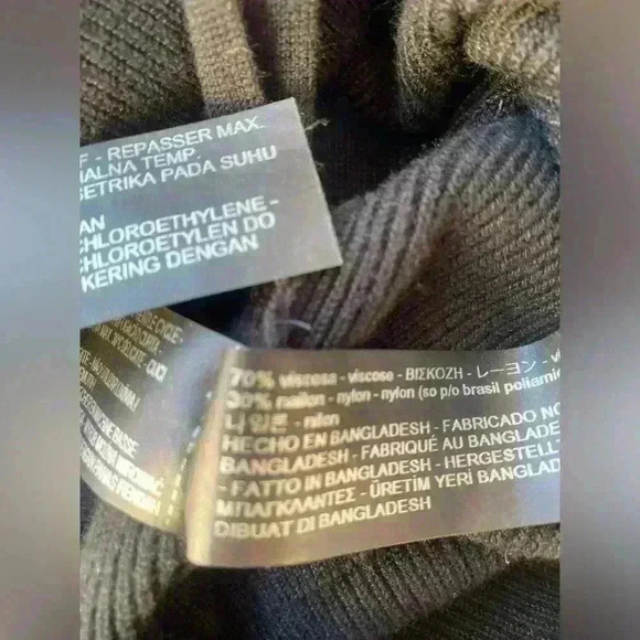 Zara belted crop sweater sz L - Picture 3 of 4